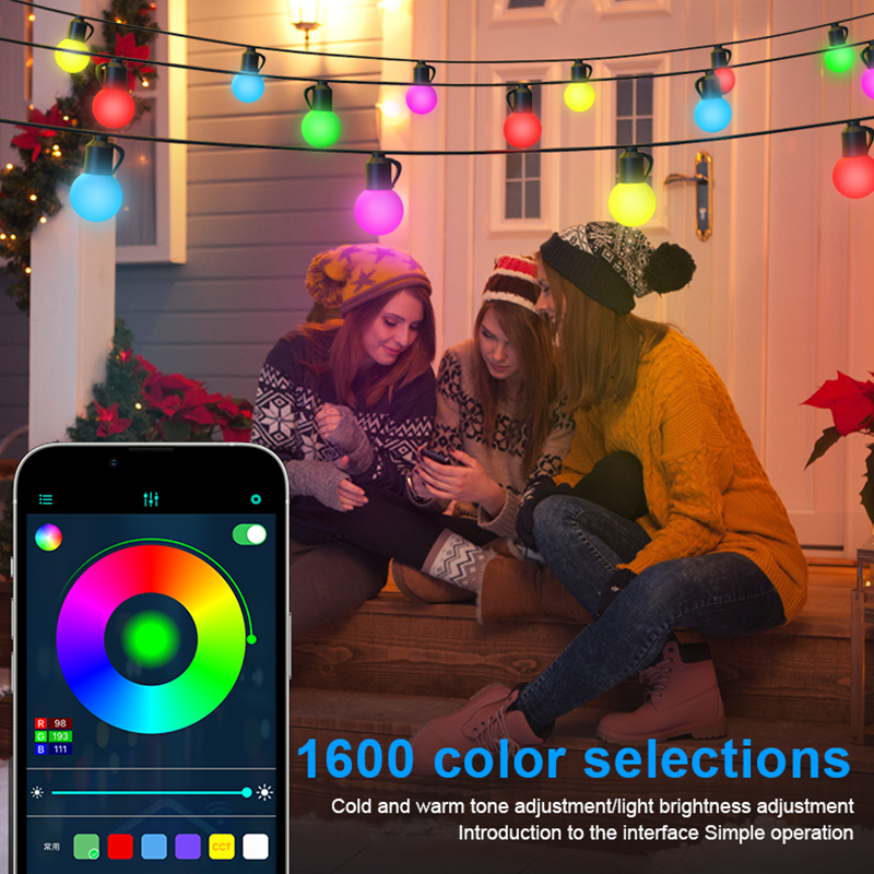 HCP029  G40水晶彩色灯串